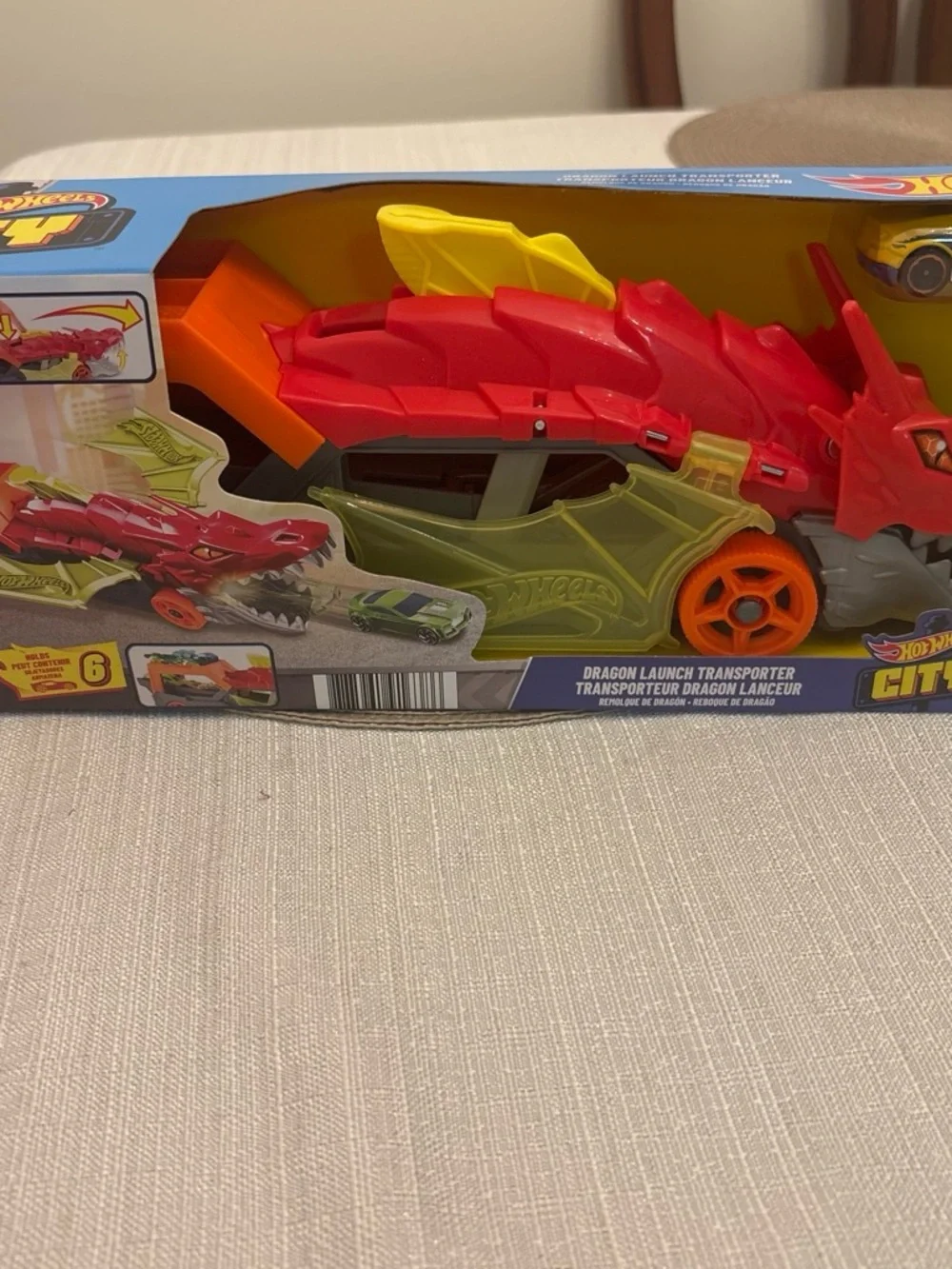 Dragon Transport Toy Car - Red & Lime